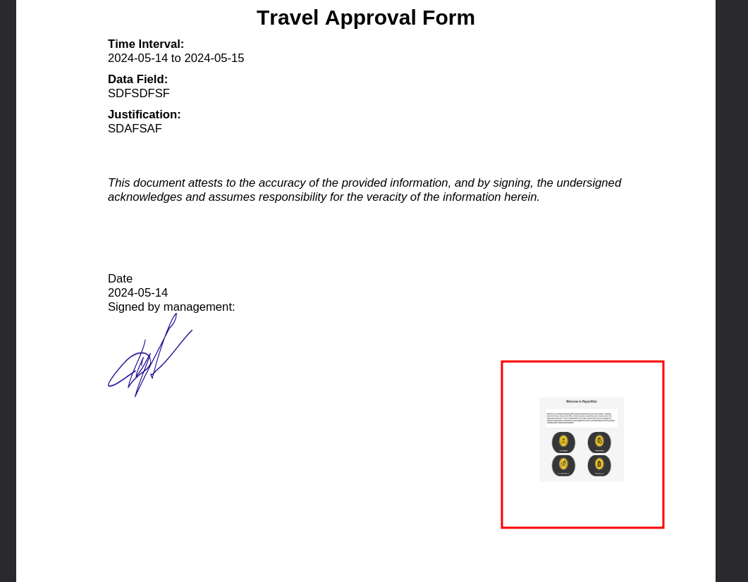 Generated PDF
